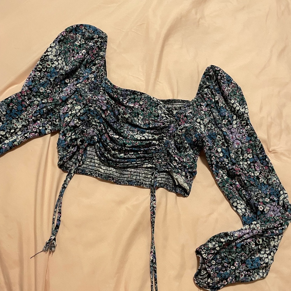 Floral crop top